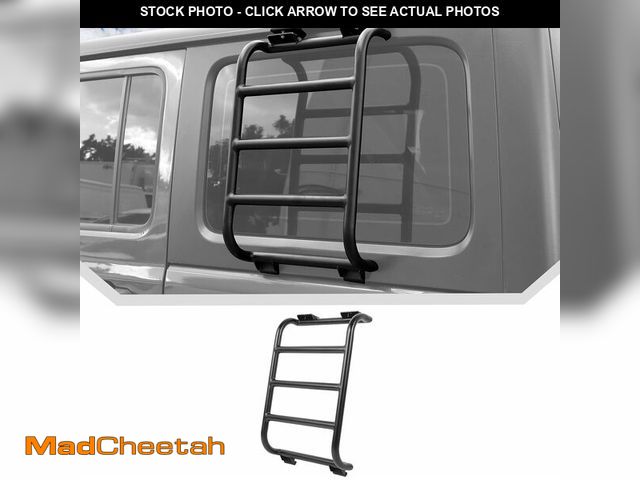 Lot 74-13709123 - Aluminium Alloy Rear Window Ladder for 2018-2023 2024 Jeep Wrangler JL JLU 2 Door / 4 Door Luggage L...
