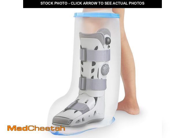 Lot 74-14054457 - Waterproof Extra Wide Leg Cast Cover for Shower Adults, Extra Large Half Leg Shower Cover with Non-S...