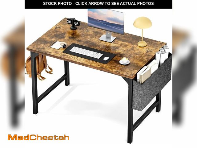Lot 74-12633373 - Sweetcrispy Computer Small Office Desk 40 Inch Student Kids Study Writing Work with Headphone Hooks ...