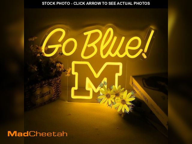 MadCheetah.com - Lot 74-13474556 - Michigian Neon Led Wolveriines Sign ...