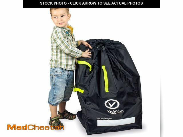 Lot 74-14214782 - V VOLKGO Car Seat Travel Bag For Airplane with Carrying Straps, Gate Check Bag, Car Seat Bags for Ai...