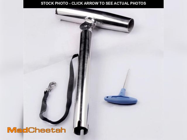 Lot 74-12110425 - 316 Stainless Steel Outrigger Fishing Rod Holder Adjustable for Marine Boat Yacht - UNUSED