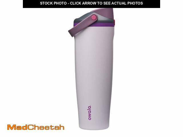 Lot 74-14212165 - Owala FreeSip Sway Insulated Stainless Steel Water Bottle with Two-Way Spout, Built-In Straw and Buc...