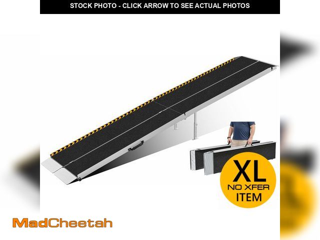 Lot 74-13577173 - FACHNUO 12 Feet Wheelchair Ramp with Support Legs, Folded Aluminum Handicap Ramps, Portable Detachab...