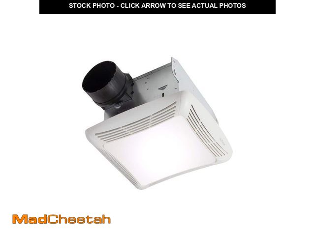 Lot 74-13038182 - Broan-NuTone 80 CFM Ceiling Bathroom Exhaust Fan with Light - UNUSED