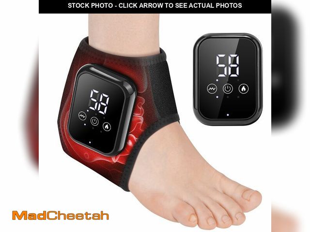 Lot 74-13621885 - Ankle Heating Pad for Pain Cordless, Ankle Massager with Heat for Circulation and Pain, Ankle Heat W...