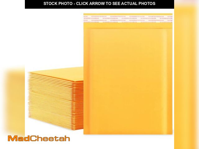 Lot 74-12704520 - packbabol Kraft Bubble Mailers 8.5x11 Inch 50 Pcs,Small Self-Sealing Mail Shipping Bags,Yellow Padde...