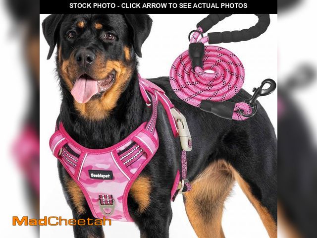 Lot 74-12111961 - Beebiepet Heavy Duty Tactical Dog Harness for Large Dogs, No Pull Adjustable Pet Harness Reflective ...