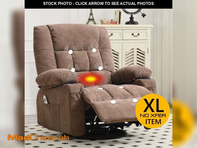 Lot 74-13508473 - JONPONY Massage Swivel Rocker Recliner Chair with Vibration Massage and Heat Ergonomic Lounge Chair ...
