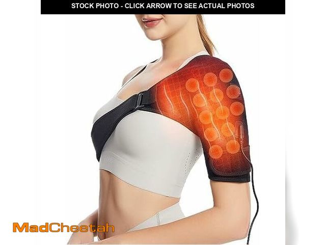 Lot 74-14272238 - Shoulder Heating Pads for Pain Relief - Jade Stone Heated Shoulder Wrap with 3 Temperature Settings,...