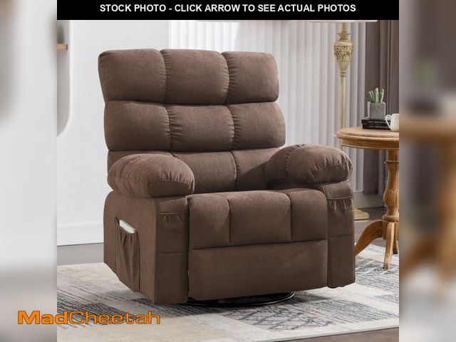 Lot 74-12401563 - JONPONY Swivel Rocker Recliner Chair, Ergonomic Lounge Chair for Living Room,Small Spaces with Rocki...