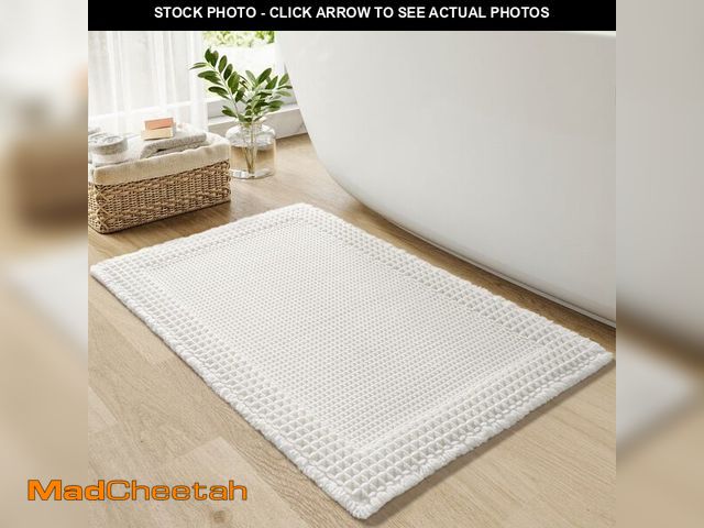 Lot 74-14152274 - RESARE Waffle Bath Mat for Bathroom, Super Absorbent Bathroom Rugs Non Slip Machine Washable, Ultra ...
