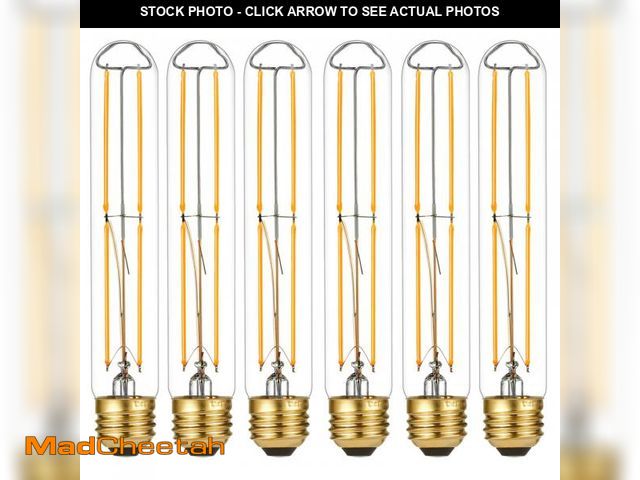 Lot 74-12404193 - LiteHistory Dimmable E26 Light Bulb 6W Equal 60 watt led Light Bulb AC120V Warm White 2700K Edison 6...