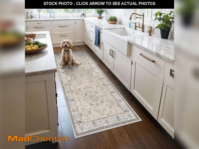 Lot 74-12115511 - Hallway Washable Runner Rug - 3x6 Kitchen Rugs Entryway Rug Runner Vintage Soft Floor Mat Non Slip I...