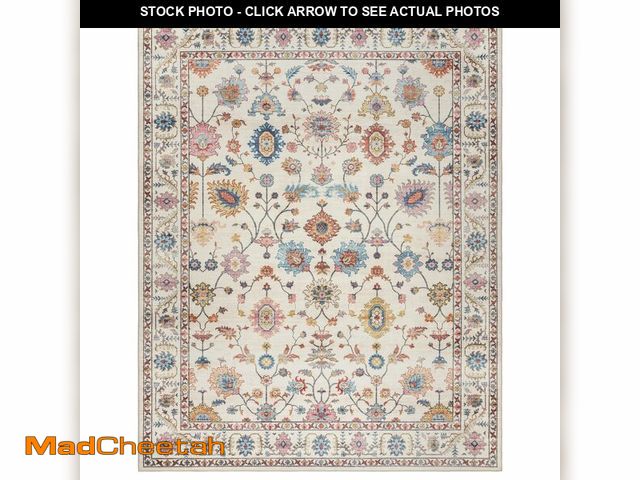 Lot 74-12572292 - Gertmenian Indoor Boho Area Rug - 9x13 Extra Large, Non Slip, Super Strong, Ideal for High Traffic A...
