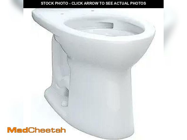 Lot 74-13580713 - TOTO Drake Elongated Universal Height TORNADO FLUSH Toilet Bowl with CEFIONTECT, Cotton White - C776...