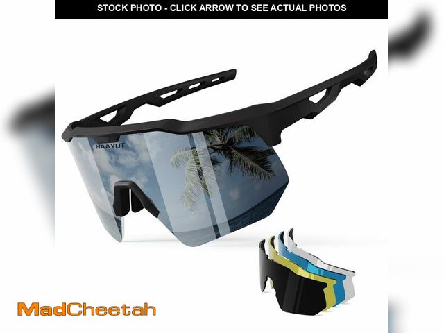 Lot 74-13625478 - HAAYOT Polarized Sports Sunglasses for Men Women Youth Baseball Cycling Running Softball Biking Glas...