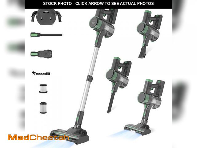 Lot 74-12215361 - ENCHE Cordless Vacuum Cleaner, 450W 45000pa Stick Vacuum,6-in-1 Rechargeable Vacuum with LED Display...