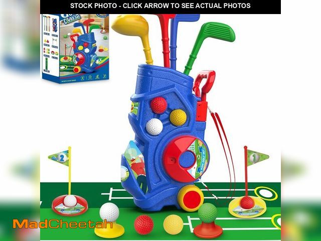 Lot 74-13048286 - (MISSING PIECES) Letapapa Toddler Golf Set, Kids Golf Clubs with Putting Mat, Toys for Boys 3 4 5+ Y...