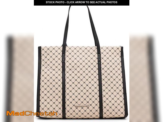 Lot 74-12398648 - (SEE OUR PHOTO FOR COLOR ) Steve Madden BBERLN Large Tote Bag, Cognac Multi - UNUSED