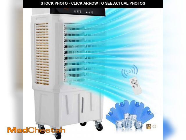 Lot 74-12424923 - *SEE DETAILS* VEVOR Evaporative Air Cooler 2100 CFM 135ÃâÃÂ° Oscillating Swamp Cooler with 12 H ...