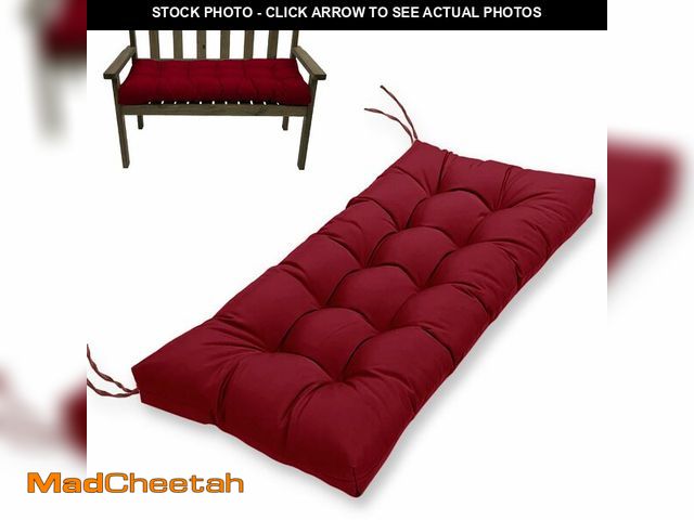 Lot 74-14429621 - MTMR Outdoor Bench Seat Cushion for Patio Swing Chair Furniture, Waterproof - UNUSED