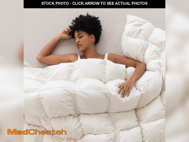 Lot 74-13584943 - Three Geese Luxury Down Feathers Fiber Comforter King Size - 750 Fill Power All Season Down Duvet In...
