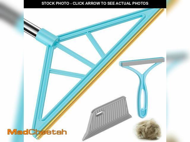 Lot 74-12710370 - Carpet Rake for Pet Hair Removal,Reusable Pet Hair Remover, 55Ã¢â¬ÂAdjustable Long Handle Carpet R...