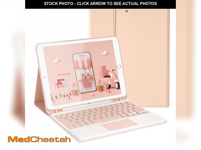 Lot 74-12438377 - LAMA Wireless Keyboard Case with Touchpad for iPad 10.2" 9th 8th 7th Generation, Detachable Bluetoot...
