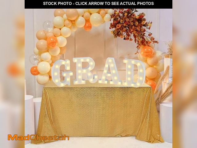 Lot 74-12436681 - Graduate LED Lights, 4 LED Marquee Light Up LettersÃ¢â¬Å GRADÃ¢â¬ÂÃ¯Â¼ÅClass of 2024 Graduation...