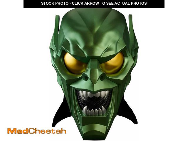 Lot 74-12664475 - Marvel Legends Series Green Goblin Premium Roleplay Helmet, Spider-Man: No Way Home Adult Collectibl...