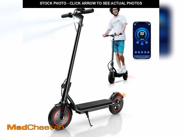 Lot 74-12596832 - LiteFive 500W Electric Scooter - 10" Tires, Up to 22 MPH &amp; 23 Miles, 3 Speed Modes Foldable Comm...