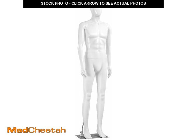 Lot 74-14305169 - SereneLife 74" Male Mannequin Full Body Dress Form with Detachable Head, Hands and Legs, Adjustable ...