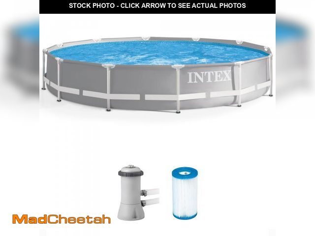 Lot 74-12511449 - Intex 26711EH Prism Frame Premium Above Ground Swimming Pool Set: 12ft x 30in Ã¢â¬â Includes 530 ...