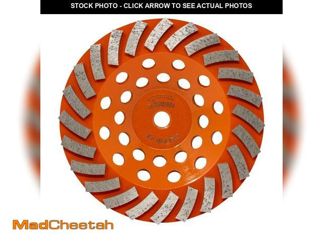 Lot 74-12770049 - *WORN ENAMEL* RIDGID 7 in. 24-Segment Turbo Cup Grinding Wheel Power Tool Accessory *WORN ENAMEL*  -...