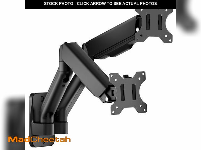 Lot 74-13627917 - monTEK Dual Monitor Wall Mount for 17 to 32 inch Flat/Curved Screens, Each Holds to 19.8 lbs, Full M...