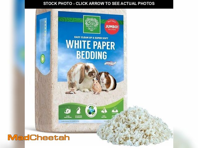 Lot 74-13382544 - Small Pet Select Unbleached White Paper Bedding, 178L - UNUSED