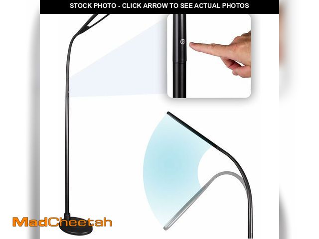 Lot 74-13766176 - Adjustable Height Standing Flex Floor Led Light - Black - USED