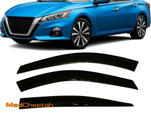 Lot 74-12192902 - 2019-2025 Tape-On Rain Guards for Nissan Altima Side Window Visor Deflectors Extra Thick Vent Shades...