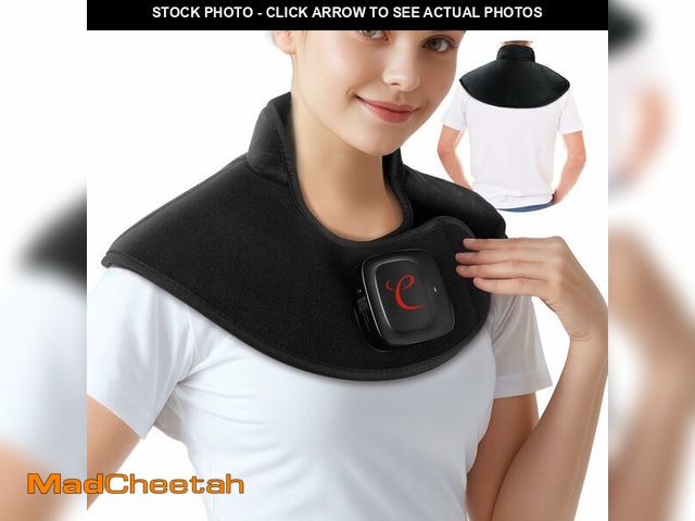 Lot 74-14146117 - Comfytemp Cordless Heating Pad for Neck &amp; Shoulder, 2.5 lb Weighted Rechargeable Heat Wrap, Elec...