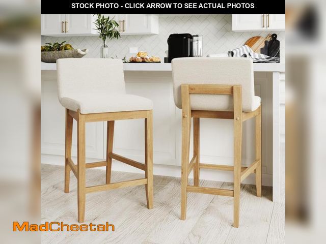 Lot 74-11226150 - Nathan James Gracie Modern Counter Height Bar Stool with Back, Counter Stool Upholstered Chair with ...