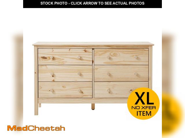 Lot 74-12585010 - StyleWell Unfinished 6 drawer 54 in. Dresser - UNUSED