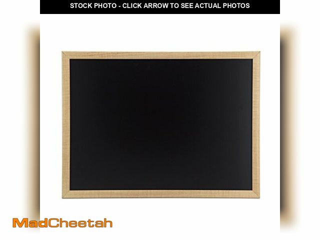 Lot 74-12695964 - ( CORNER IS CRAKCKED) U Brands Chalboard, 18" x 24" Inches, Light Birch Wood Frame (310U00-01) - UNU...