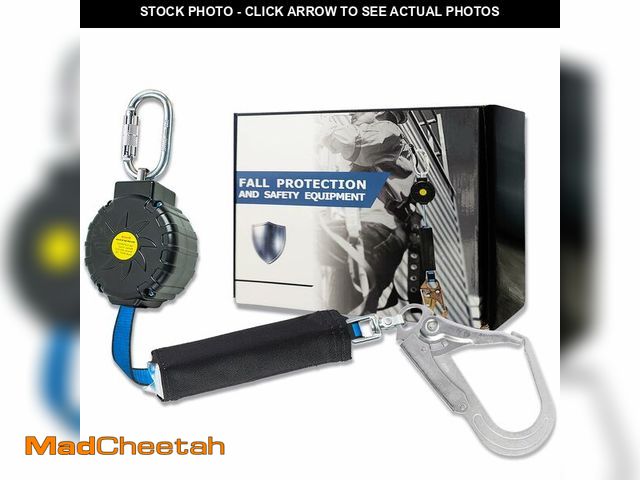 Lot 74-14377432 - 6FT Fall Protection Retractable Lanyard, Self Retracting Lifeline Construction Lanyard Fall Arrest S...