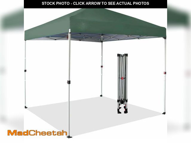 Lot 74-13779663 - (MISSING ACCESSORIES) 10x10 Pop Up Canopy Tent - Instant Straight Leg Gazebo, UV 50+/Waterproof, Adj...
