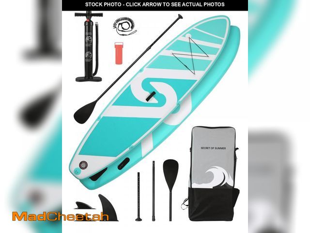 Lot 74-12481524 - Naipo Inflatable Paddle Board Stand Up Paddle Board 10 SUP 6 in.Thick Board Carry Bag &amp; Fast Pum...