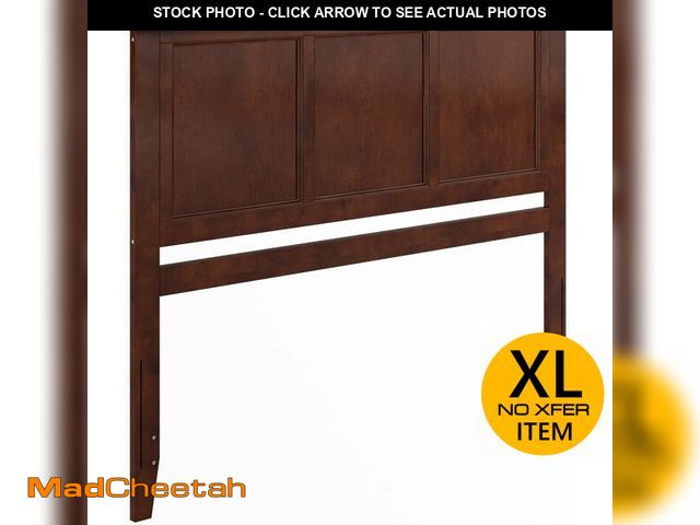 Lot 74-13086761 - AFI, Madison Queen Solid Wood Panel Headboard, Walnut - UNUSED