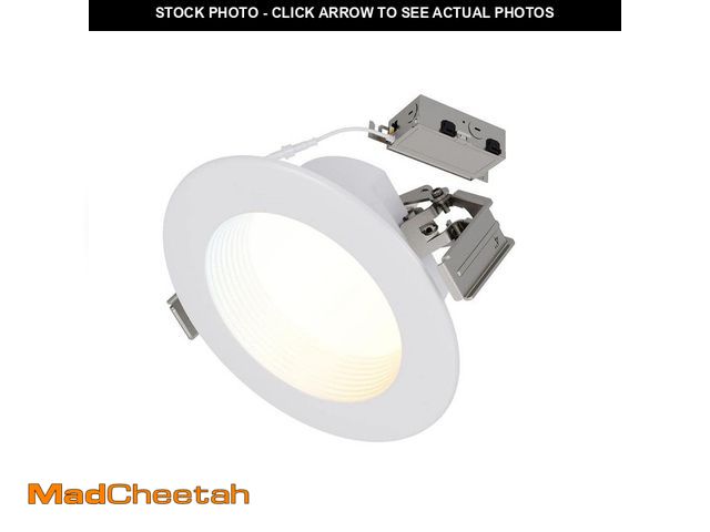Lot 74-14278795 - HALO RL 4 in. Adjustable Canless Recessed LED Downlight for New Contruction or Remodel, 600/900lm, 5...