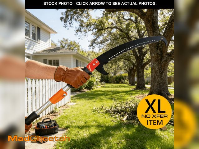 Lot 74-13773863 - Ktaxon 26FT Manual Pole Saw, Telescoping Tree Trimmer with Carbon Steel Blade, Ladder-Free Pruning, ...