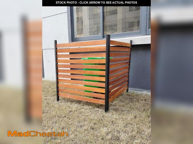 Lot 74-12507999 - 50 in H* 38 in W * 2 Panels of Pine Wood Privacy Screen,Trash Can Fence,Wood Fence Panel,and Air Con...